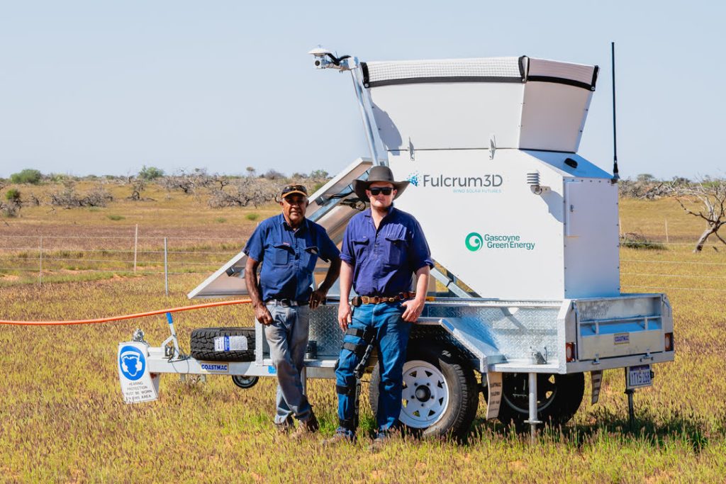Fulcrum 3D SoDAR unit measuring wind speed at Boolathana