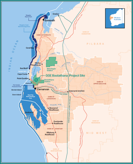 GGE Boolathana Project Location Map